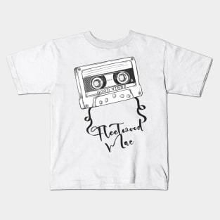 Good Vibes FleetWood Mac // Retro Ribbon Cassette Kids T-Shirt